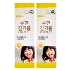 bebefood 寶寶福德 寶寶用芝麻油, 白芝麻, 75ml, 2瓶
