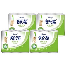 Kleenex 舒潔 棉柔舒適捲筒衛生紙 300張, 12捲, 4袋