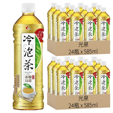 光泉 冷泡茶 冰釀烏龍 無糖 585ml, 48瓶