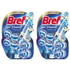 Bref 妙力 馬桶清潔球精油 10'S 麝香薄荷 2個, 50g, 2組