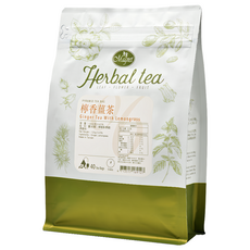 曼寧 檸香薑茶 三角立體茶包 無咖啡因 草本茶, 3g, 40包, 1袋
