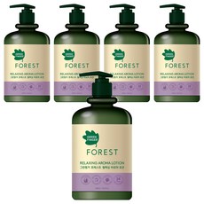 GREEN FINGER 綠手指 Forest舒緩香氛乳液, 24小時保濕, 500ml, 5瓶