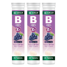 台塑生醫 MD Formula 醫之方 維生素B群 + 鋅發泡錠, 20顆, 3瓶