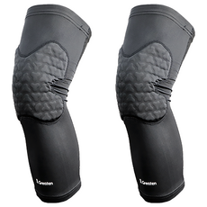 Greaten 極騰 籃球防撞護膝，高彈性吸震墊片，多角度防護, XL(47~50cm), 黑色, 2個