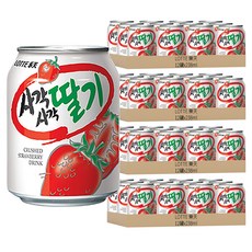 LOTTE 樂天 草莓汁禮盒, Crush草莓飲品, 238ml, 48罐