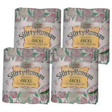 四國特紙 Silltty Roman 捲筒衛生紙 100%紙漿 雙層 30M 柔軟絲滑, 4捲, 4包