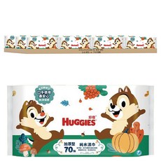 HUGGIES 好奇 奇奇蒂蒂加厚型純水嬰兒濕巾, 70張, 16包