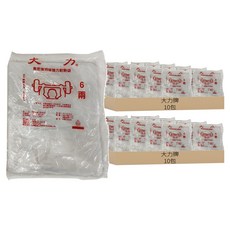 大力牌 HD耐熱袋 6兩袋 10兩 23 x 19cm 耐熱食品袋 台灣製造, 20包
