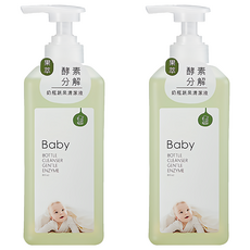 KU.KU Duckbill 酷咕鴨 果萃高分解酵素奶瓶蔬果清潔液, 容易沖洗不殘留, 800ml, 2瓶