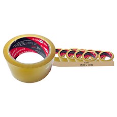 SOYU T&E 無噪音手撕封箱膠帶 48mm x 40m, 透明, 10個
