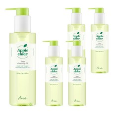 AriuL 艾藜兒 台灣公司貨 蘋果醋深層潔净卸妝油, 5個, 200ml