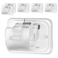 小麥購物 加大無痕掛桿固定架 L1022, 6個, 透明色