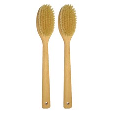 FALLER德國芙樂森 詠木香白豚鬃微SPA筋膜放鬆沐浴刷 深層清潔 溫和去除角質, 2支