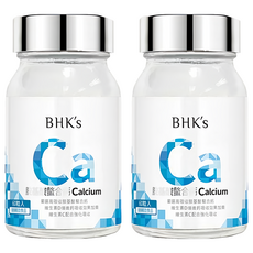 BHK's 胺基酸螯合鈣錠, 補鈣補骨, 維持牙齒健康, 60顆, 2罐