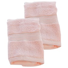 LIFE 來福牌 歐風典雅毛巾 33x76公分 165克 100%棉 台灣製, 桔色, 2條