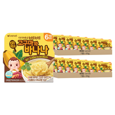 ivenet 一日三餐寶寶泥，烤地瓜+香蕉口味，6個月以上寶寶適用, 90g, 14個