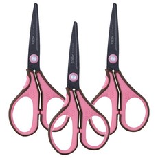 ABEL 力大牌 3d魔利剪 氟素防沾黏剪刀, 粉色, 3支