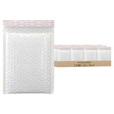 Inhouse501 防震氣泡包裝安全信封 白色, 120個