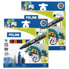 MILAN 魔法變色彩色筆, 粗筆桿, 2盒