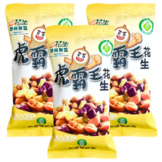 虎尾鎮農會 虎霸王花生 奶油香蔥薯叔, 70g, 3包