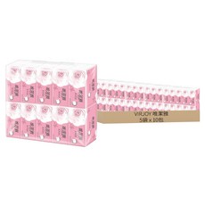 VIRJOY 唯潔雅 抽取式衛生紙, 網路限定增量版 每包+100抽, 200抽/包, 100%原生紙漿, 無螢光劑, 10包, 5袋
