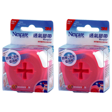 3M Nexcare 膚色通氣膠帶貼心即用包, 2捲, 2組