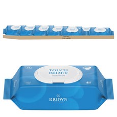 BROWN Touch 低刺激性掀蓋型濕式衛生紙, 55g, 1入, 10包
