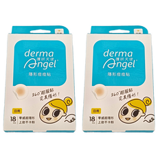 derma Angel 護妍天使 隱形痘痘貼 日用, 2盒, 18片