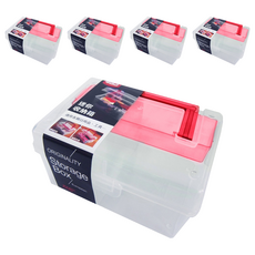 甲克蟲 收納箱 適用於各類日用品、工具, 16 x 8.5 x 11.5cm, 5個, 迷你款