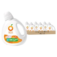 Orange House 橘子工坊 天然無香精制菌洗衣精 洗淨病毒升級版, 6瓶, 1.8L