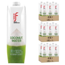 泰國 if 純椰子汁6入組, 6L, 3組