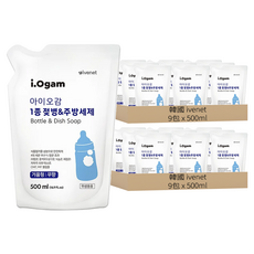 ivenet i.Ogam 奶瓶餐具洗潔精補充包 500mL, 18包
