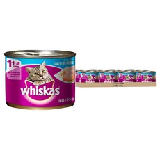 whiskas 偉嘉 貓食濕糧 罐頭, 海洋鮮魚餐, 185g, 24罐