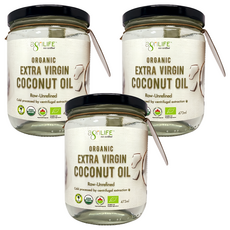 agriLIFE 有機初榨特級椰子油, 3個, 473ml