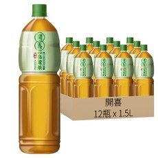 開喜 凍頂烏龍茶 無糖, 1.5L, 12瓶