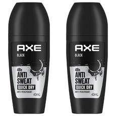 AXE 戰斧 滾珠式止汗體香劑 黯黑經典BLACK, 2個, 40ml