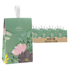 翡翠花園 長款口袋禮物盒, 40個, 綠色 + 粉色