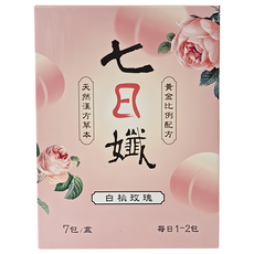 Dr.C Biotech 家家生醫 七日孅 白桃玫瑰 7包, 28g, 1盒