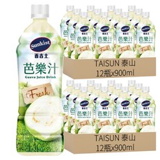 泰山 Sunkist 芭樂果汁飲料, 900ml, 24瓶