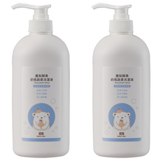 奇哥 鳳梨酵素奶瓶蔬果洗滌，清潔力加倍，好沖不殘留，安心無負擔, 600ml, 2瓶