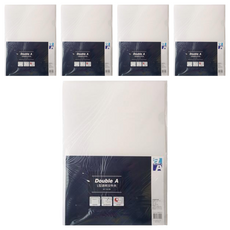 Double A L型文件夾 12個, 透明, 5包