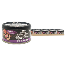 ABSOLUTE HOLISTIC 全齡貓 主食貓罐, 野生鮪魚 + 龍蝦, 80g, 24罐