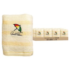 Arnold Palmer 雨傘牌 色紗橫條 毛巾 FZ-AT2661AP, 顏色隨機, 12條