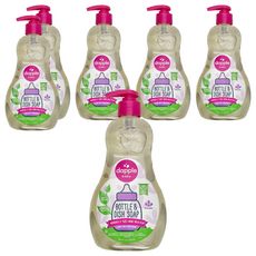 dapple baby 奶瓶及餐具清潔液，去除 50% 牛奶薄膜, 500ml, 6瓶