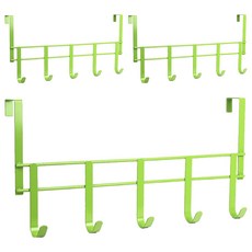 Wisdom 經典款門後五鉤 49x24x8cm 台灣製, 嫩芽綠, 3個