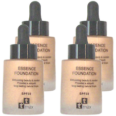 ttmax 輕羽虹光遮瑕精華粉底乳SPF33 30ml,03健康色,打造持久水潤自然光澤底妝, 4件