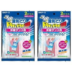 Hakugen Earth 白元 衣櫃用除濕掛片 深藍無香 134g 2袋 有效除濕防霉