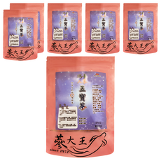 瑪卡人蔘五寶茶包 Set, 黑瑪卡+黑人蔘+黑黃精, 調整體質, 活力之果, 男人茶, 6g, 10包, 6袋