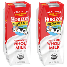 HORIZON ORGANIC 有機全脂強化牛奶, 2入, 236ml