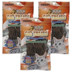 Cat Glory 驕傲貓 CG貓專用無鹽無調味墨魚鱈魚香絲, 鱈魚, 30g, 3包